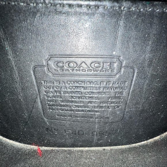 Vintage 90's Coach black Bella Court small leather purse serial # 4 D 9957, USA! - Picture 8 of 8